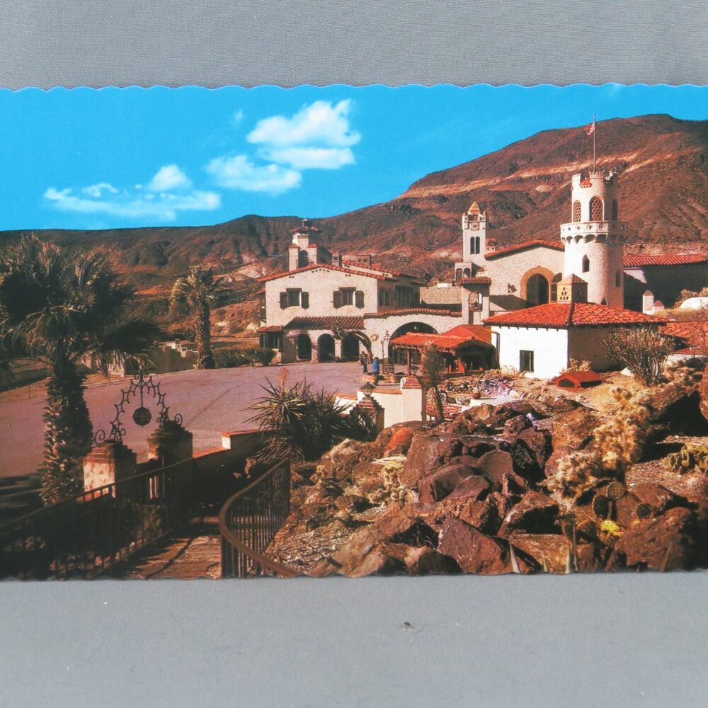 Vintage Postcard - Scotty's Castle Death Valley California - Fred Harvey